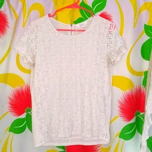 Market & Spruce Hans crochet front top